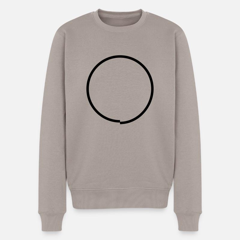Kreis - Männer Premium Bio Pullover - Taupe