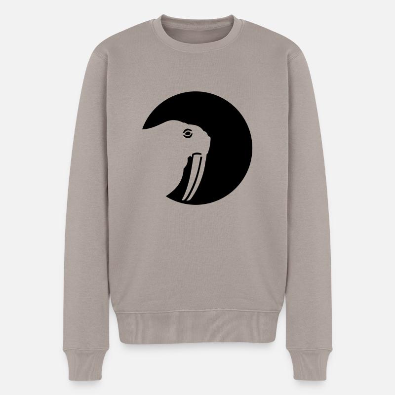 Walross - Männer Premium Bio Pullover - Taupe