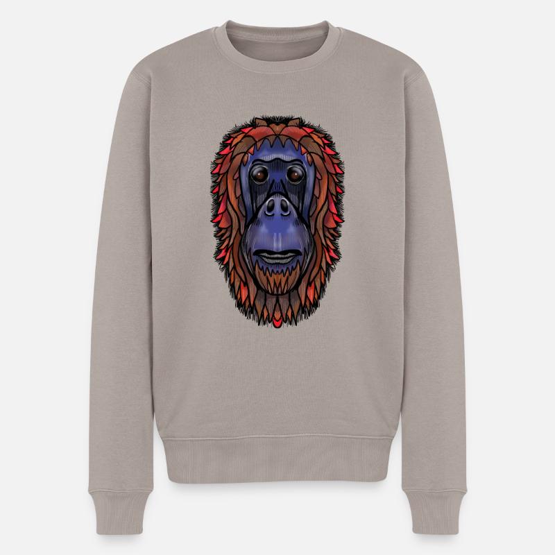 Butler von Jon Ball - Männer Premium Bio Pullover - Taupe