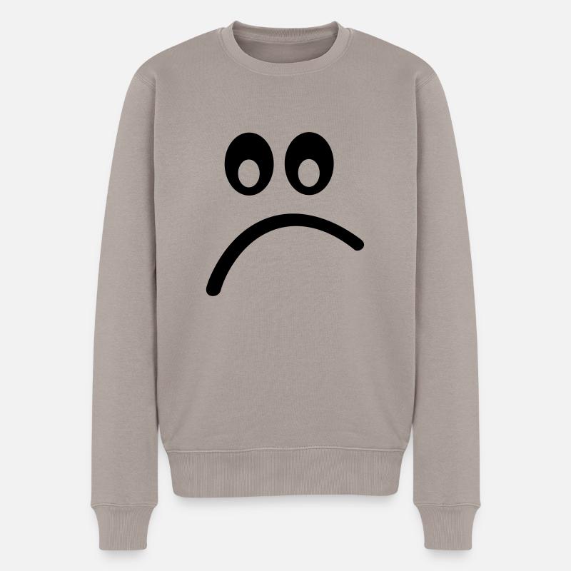 Smiley - Pull Premium bio Homme - taupe