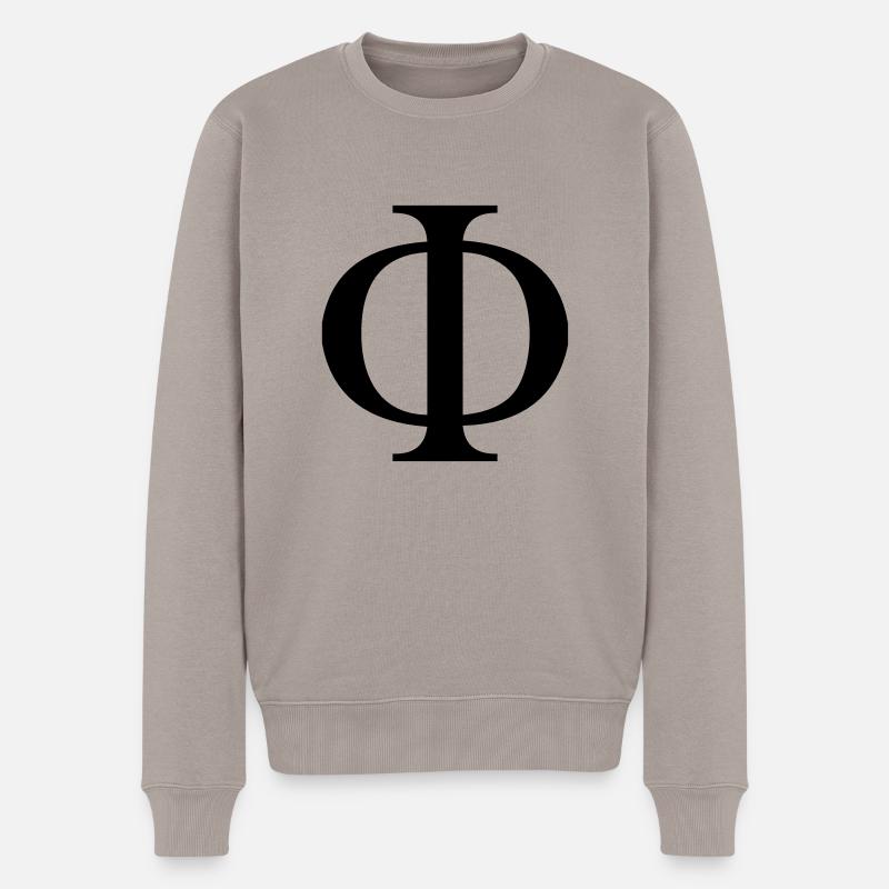 symbole du Nombre d'Or - Pull Premium bio Homme - taupe