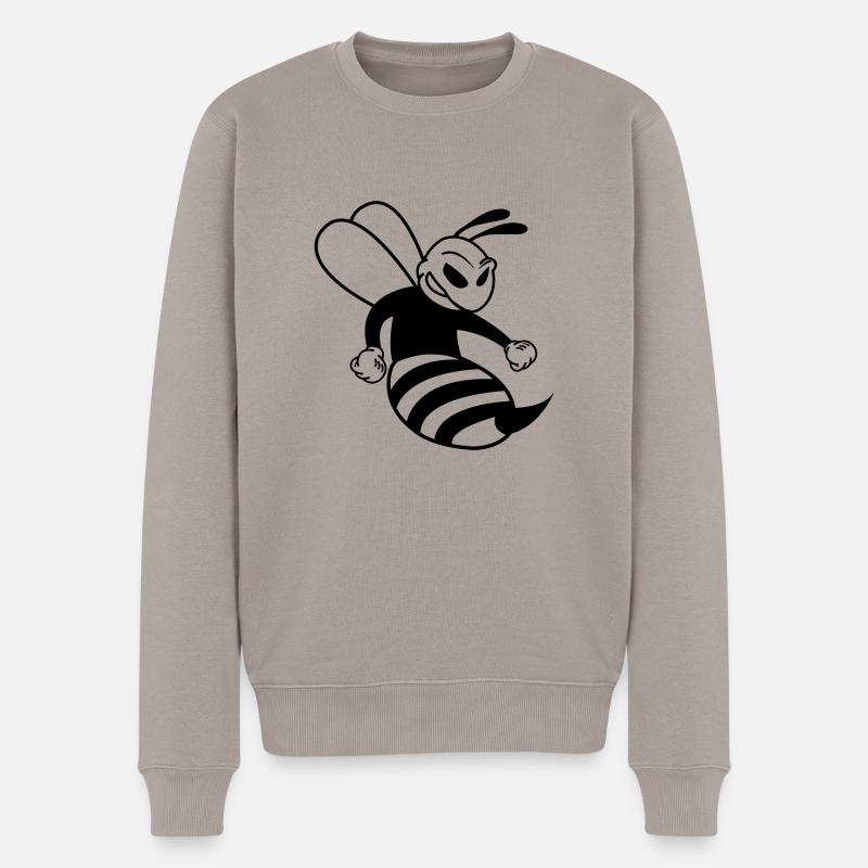 wespe_comic_01 - Pull Premium bio Homme - taupe