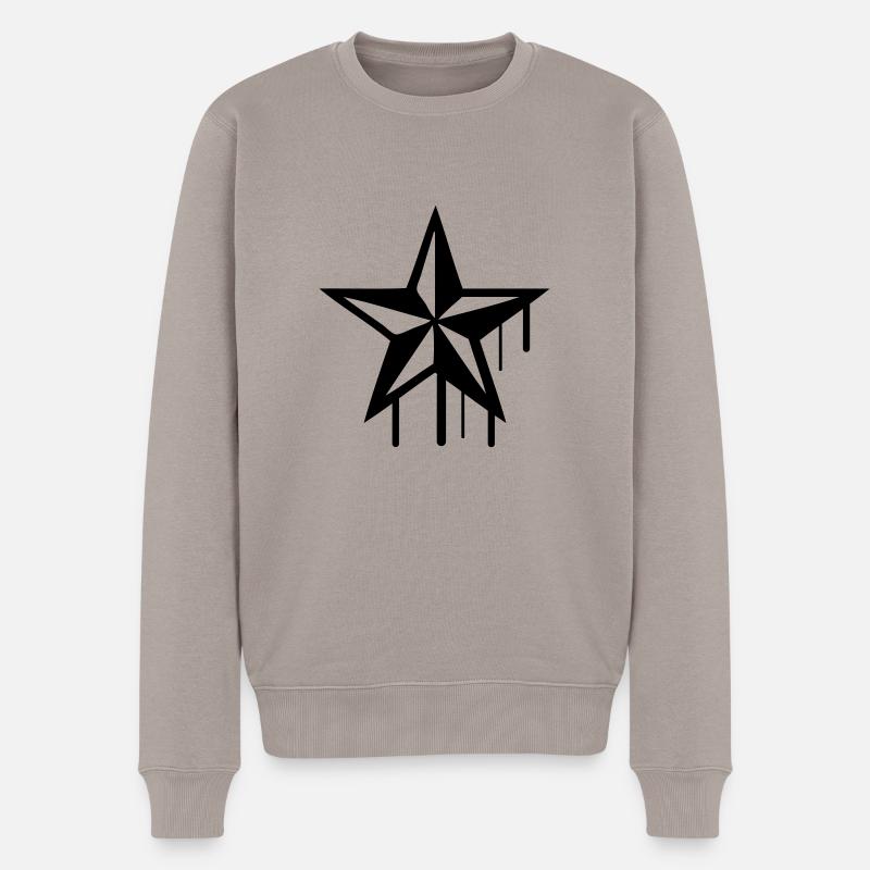 nautic_star - Männer Premium Bio Pullover - Taupe