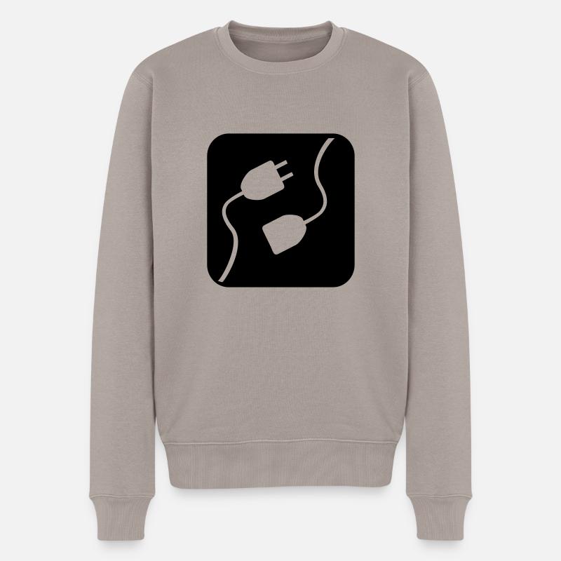 Électicité - Pull Premium bio Homme - taupe