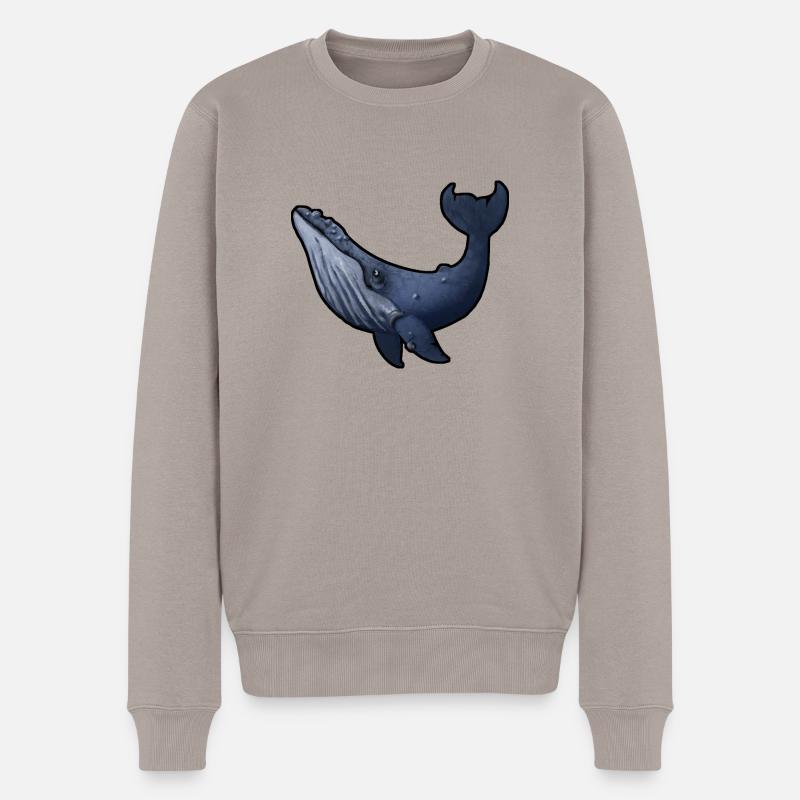 Baleine à bosse - Pull Premium bio Homme - taupe