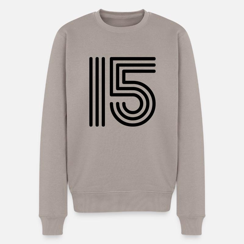 15 cinq 1015 - Pull Premium bio Homme - taupe