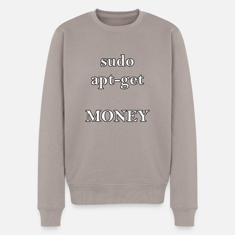 sudo apt get MONEY ! - Pull Premium bio Homme - taupe