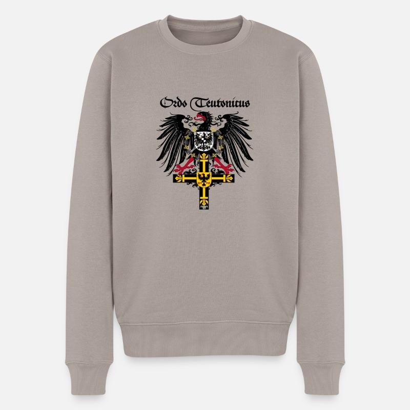 Ordo Teutonicus 01mL - Männer Premium Bio Pullover - Taupe