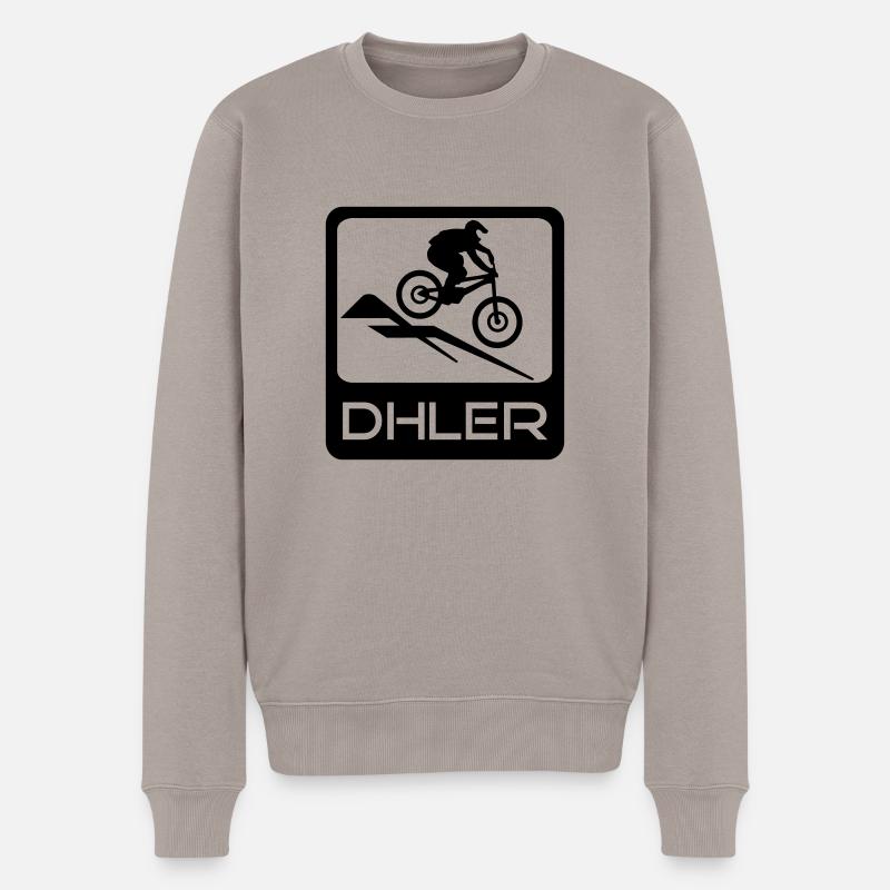 DHLER - Männer Premium Bio Pullover - Taupe