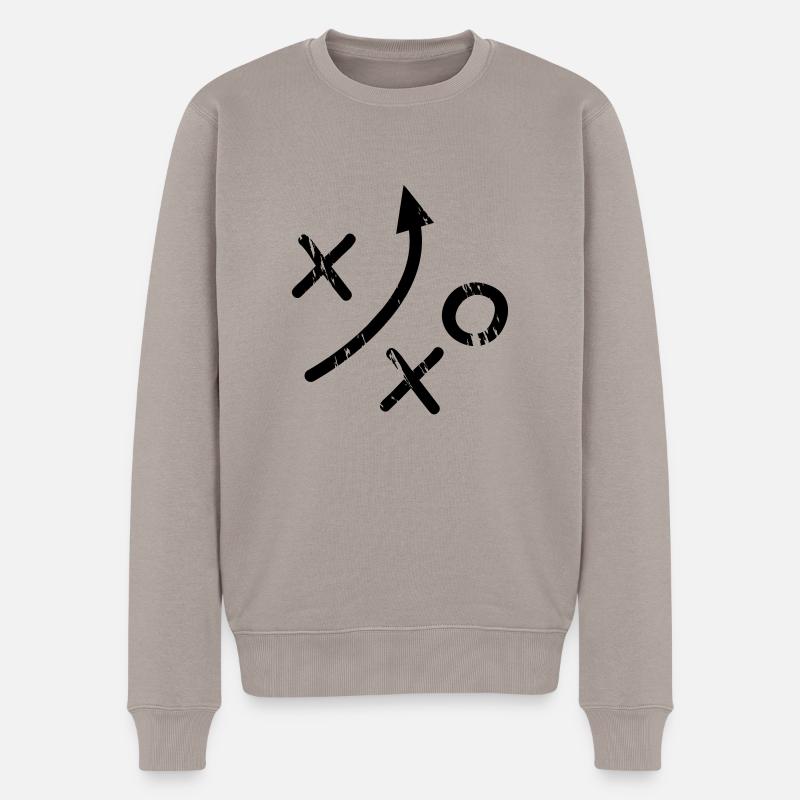 Sport Analyse - Männer Premium Bio Pullover - Taupe