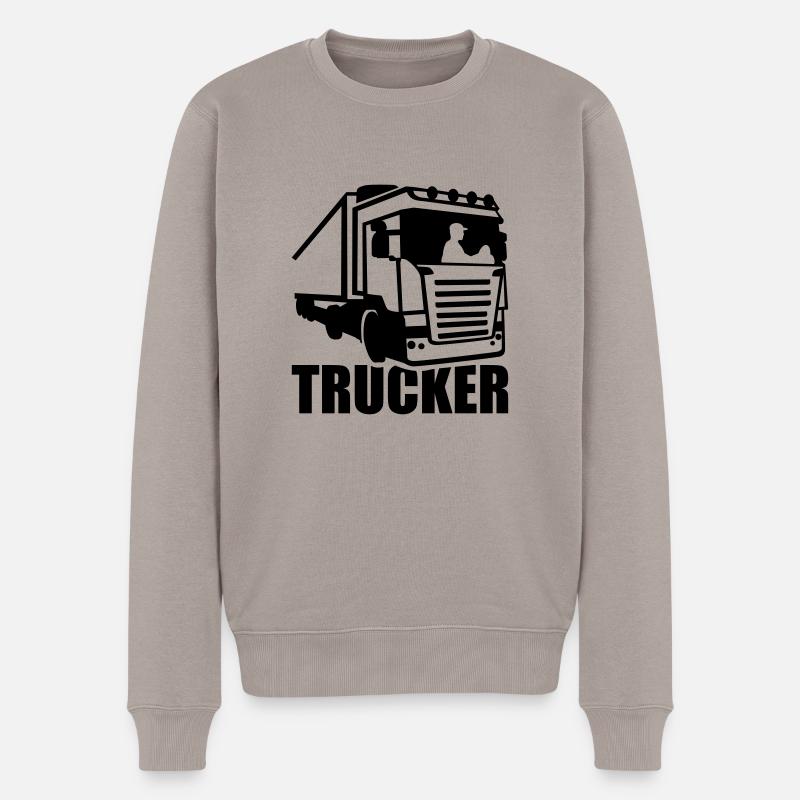 Trucker - Pull Premium bio Homme - taupe