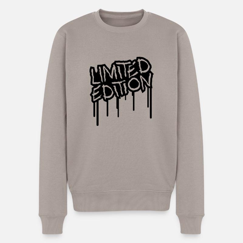 limited_edition_graffiti_stamp - Männer Premium Bio Pullover - Taupe