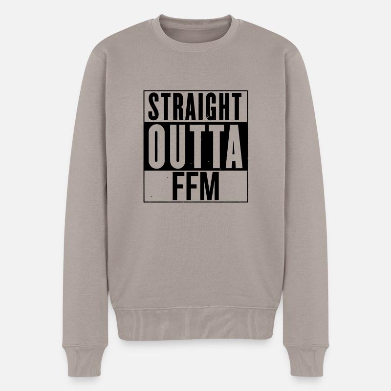 Straight Outta FFM - s13 - Männer Premium Bio Pullover - Taupe