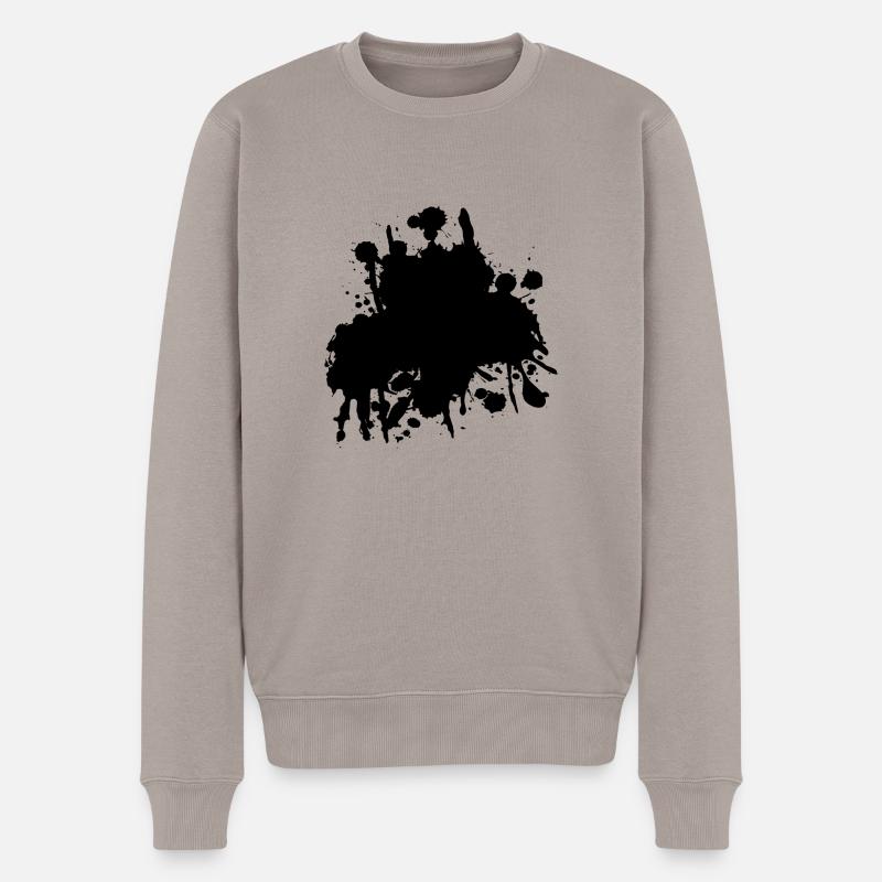 blob - Männer Premium Bio Pullover - Taupe