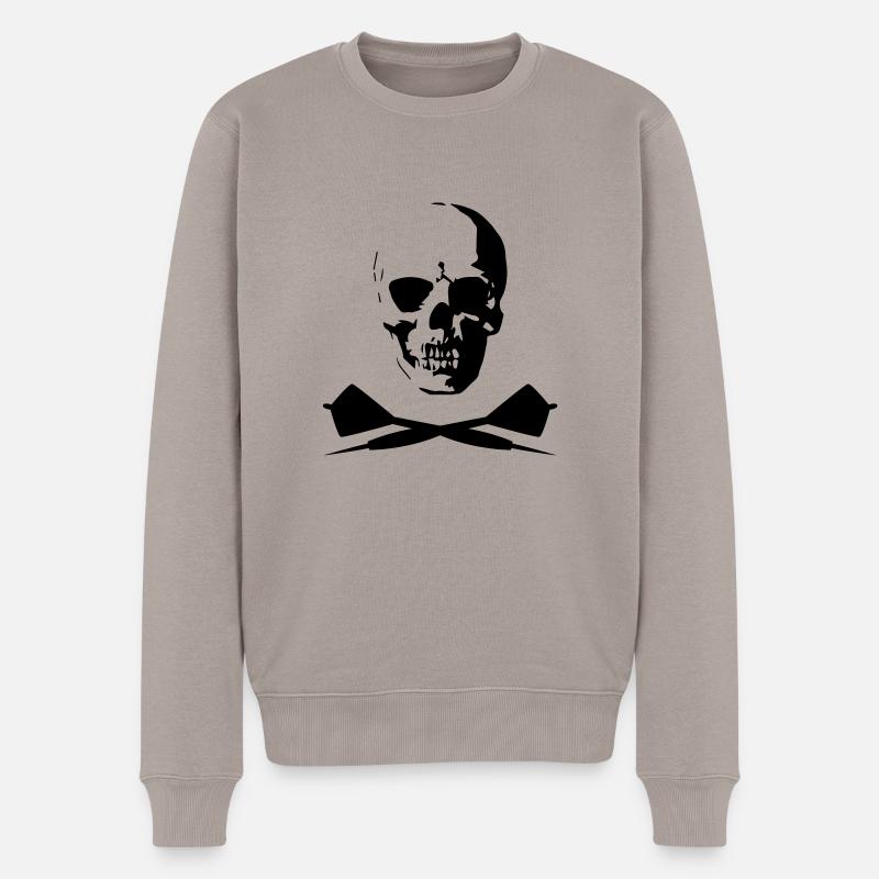 Dart - Männer Premium Bio Pullover - Taupe