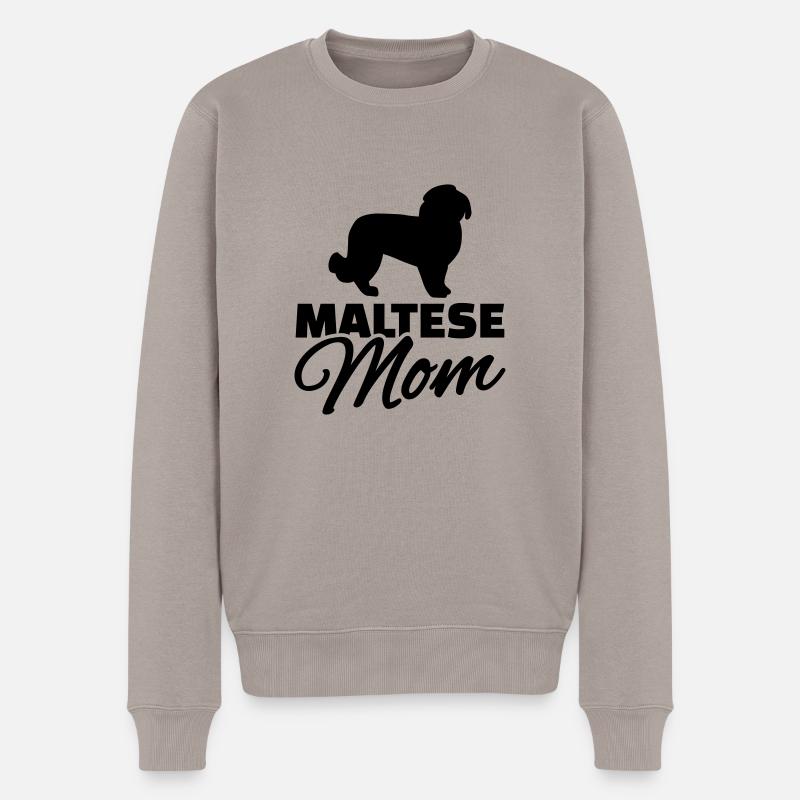 Maltese Mom - Pull Premium bio Homme - taupe