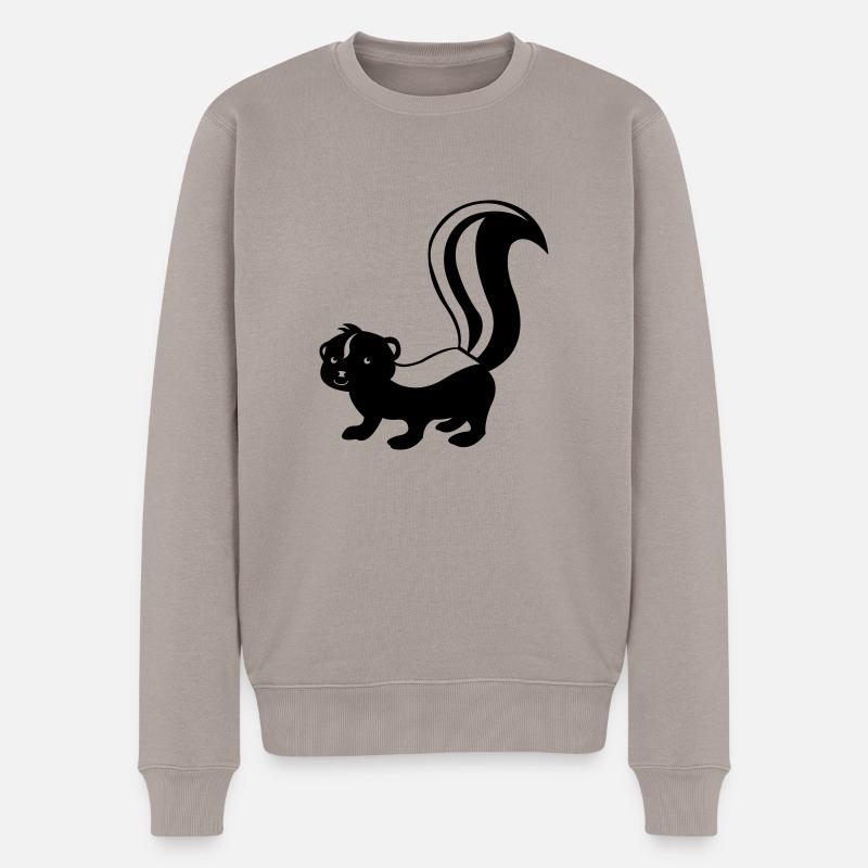 stinktier_01 - Pull Premium bio Homme - taupe