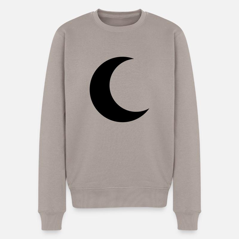 Croisant de lune - Pull Premium bio Homme - taupe