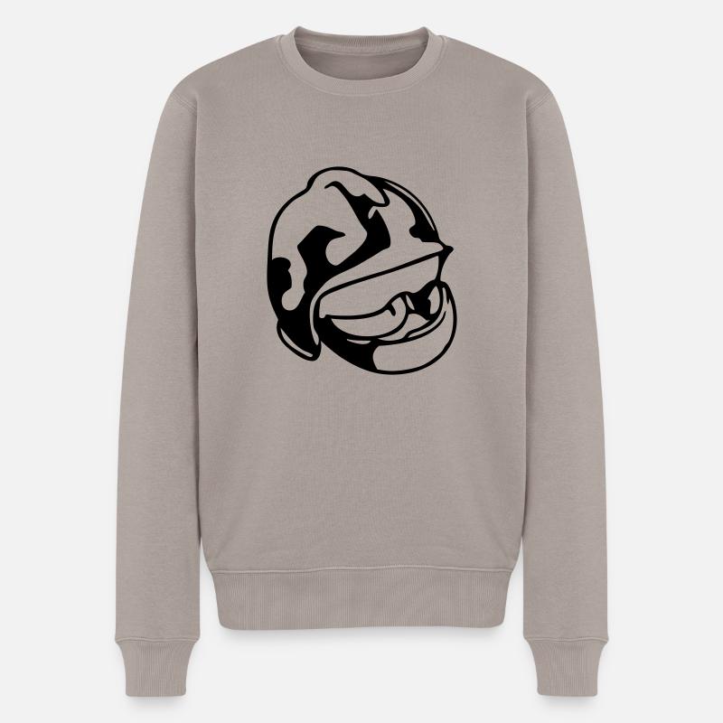 Feuerwehrmann - Männer Premium Bio Pullover - Taupe