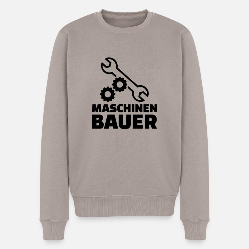 Maschinenbauer - Männer Premium Bio Pullover - Taupe