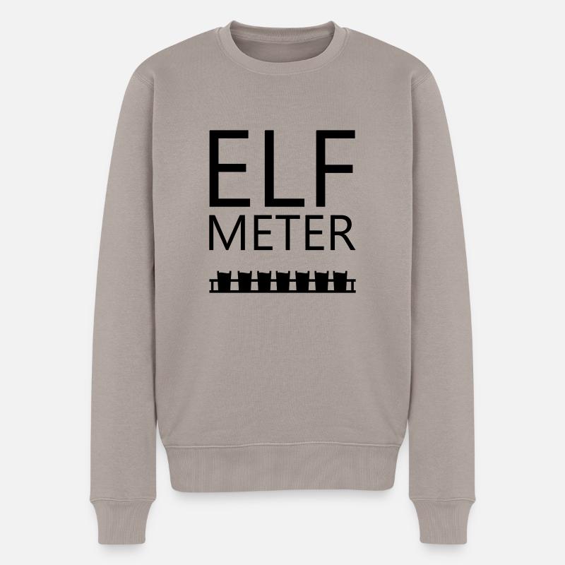 Elf Meter Bier - Männer Premium Bio Pullover - Taupe