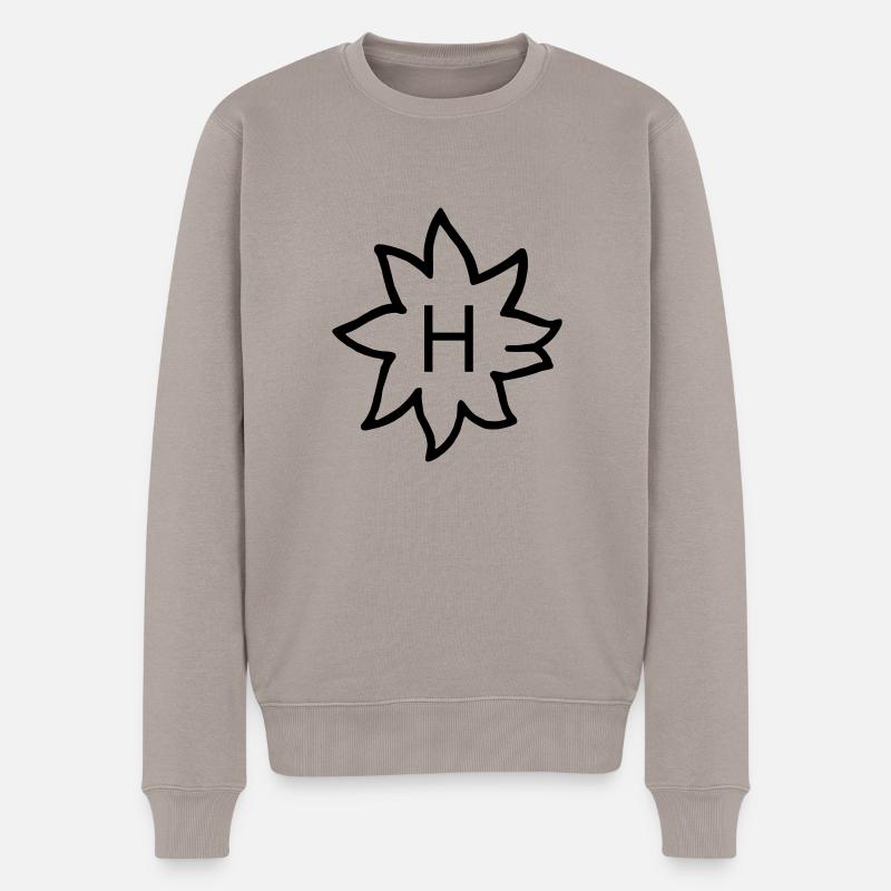 Haflinger - Männer Premium Bio Pullover - Taupe