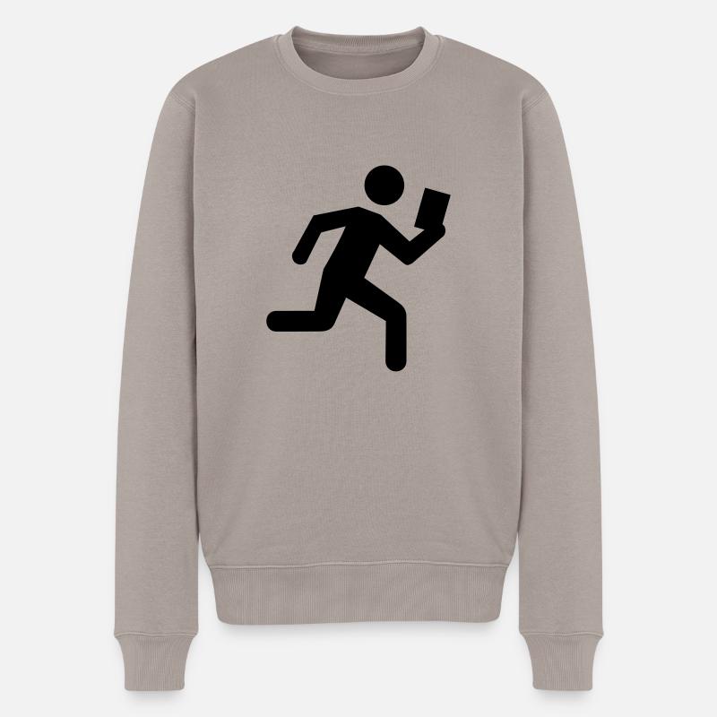 Course d'orientation - Pull Premium bio Homme - taupe