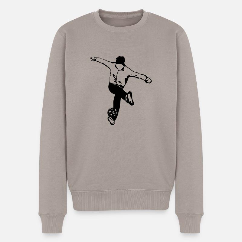 Street Soccer Freestyle - Männer Premium Bio Pullover - Taupe
