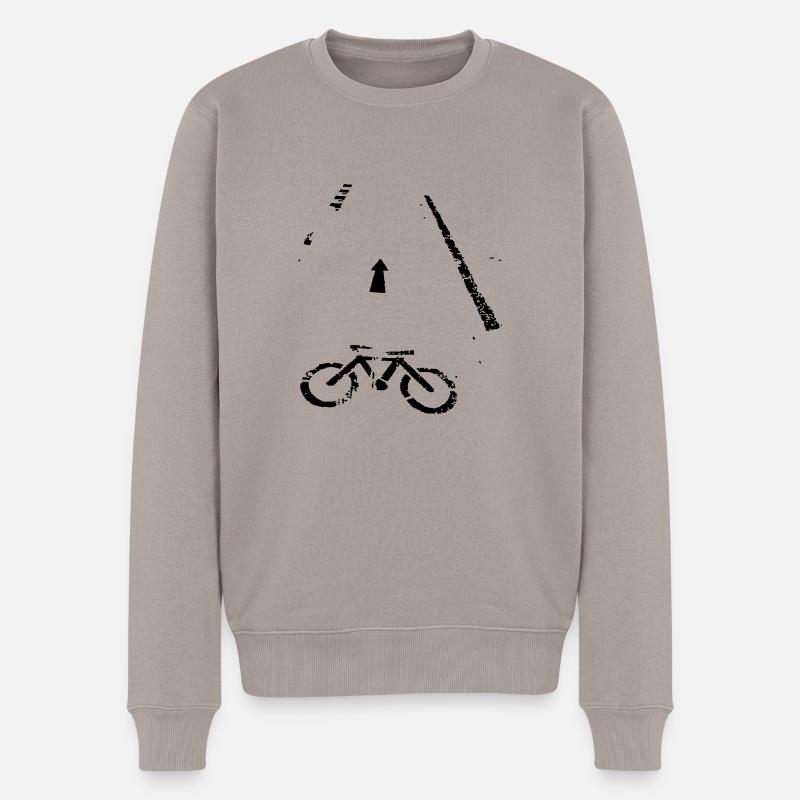 Bicycle - Männer Premium Bio Pullover - Taupe