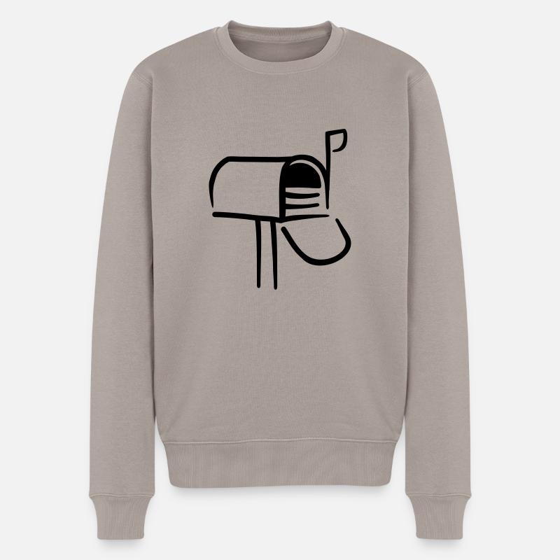 Briefkasten - Männer Premium Bio Pullover - Taupe