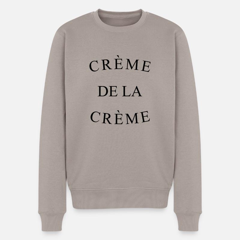 Crème de la Crème - Männer Premium Bio Pullover - Taupe