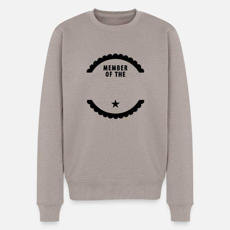 membre de la ... (1c) - Pull Premium bio Homme - taupe