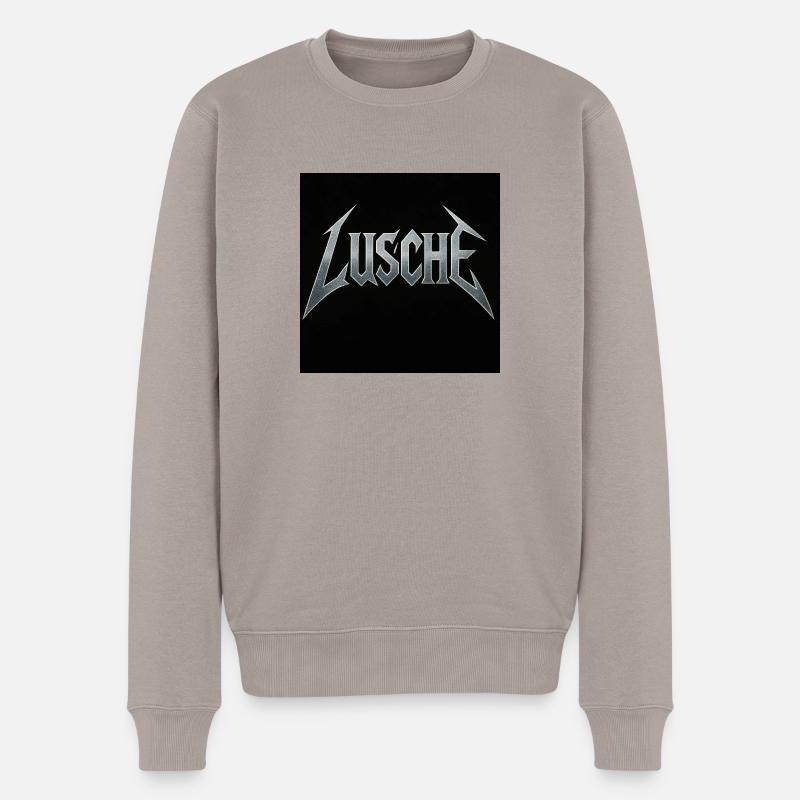 Lusche - Männer Premium Bio Pullover - Taupe