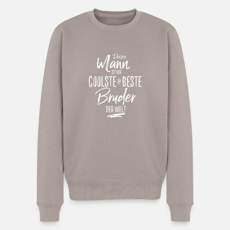 Bruder - Männer Premium Bio Pullover - Taupe