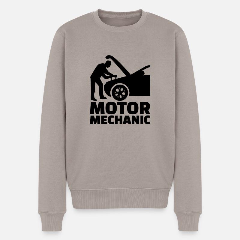 Mechaniker - Männer Premium Bio Pullover - Taupe