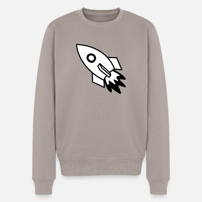 fusée - Pull Premium bio Homme - taupe