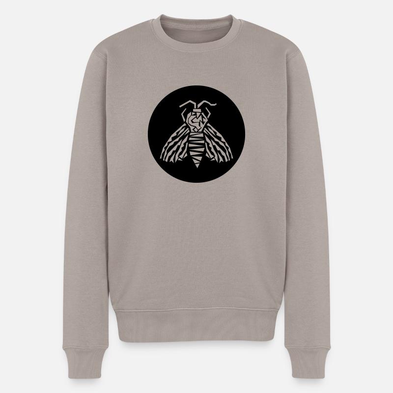 papillon de nuit - Pull Premium bio Homme - taupe