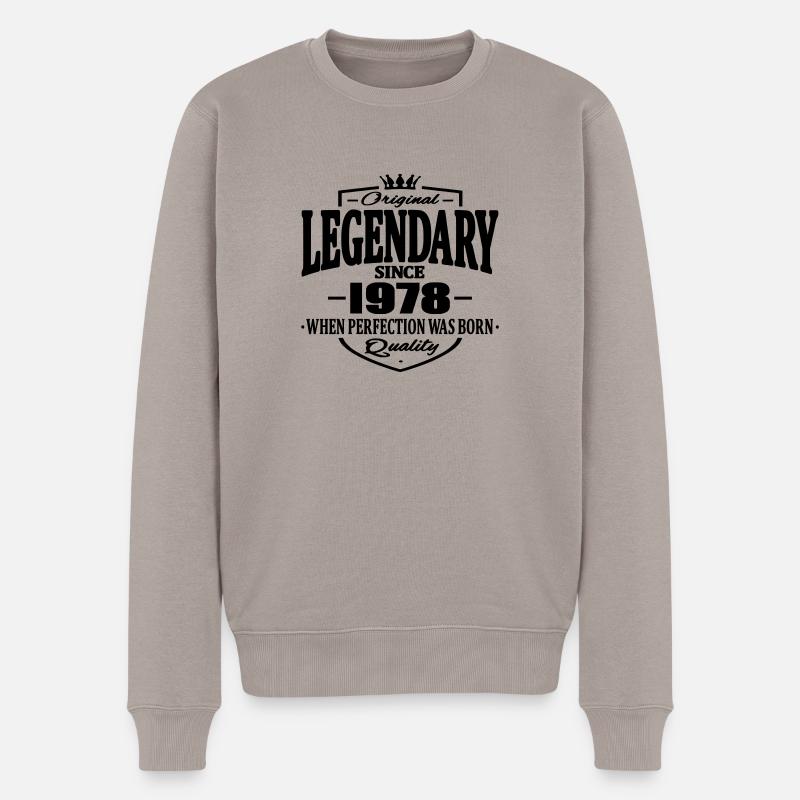 Legendär seit 1978 - Männer Premium Bio Pullover - Taupe