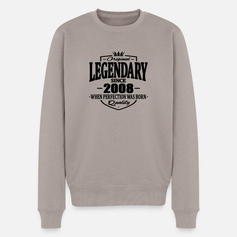Legendär seit 2008 - Männer Premium Bio Pullover - Taupe