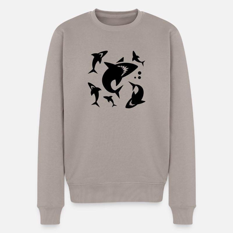 Hai - aileron de requin - Pull Premium bio Homme - taupe
