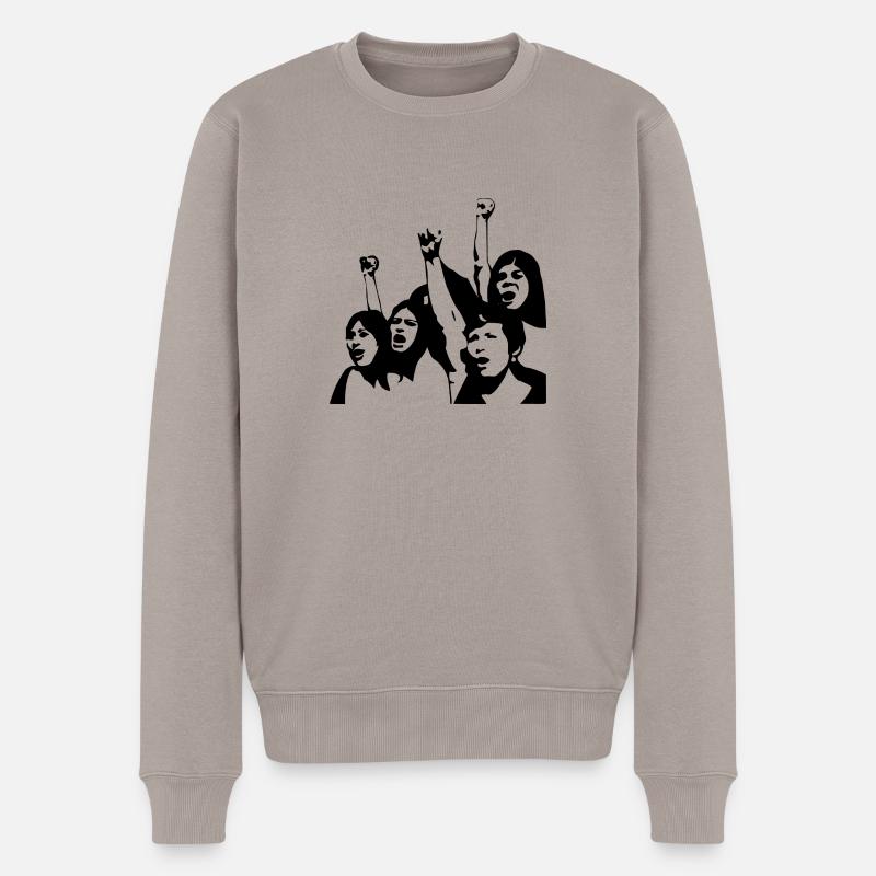 protestation - Pull Premium bio Homme - taupe