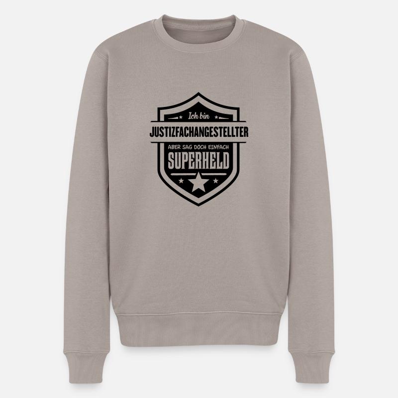 Justizfachangestellter - Männer Premium Bio Pullover - Taupe