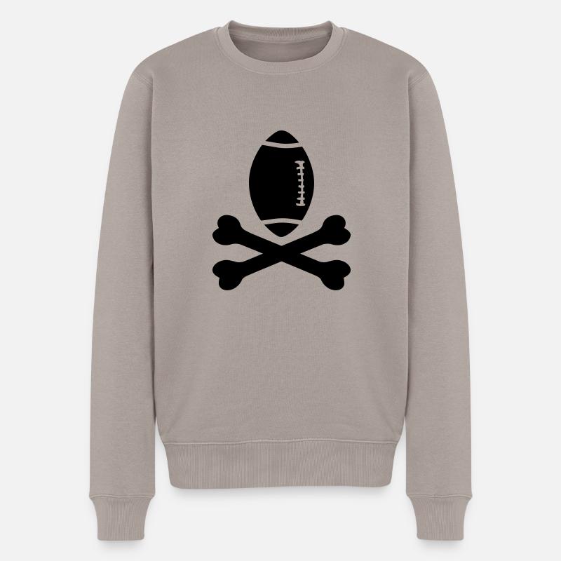 bad rugby - Pull Premium bio Homme - taupe