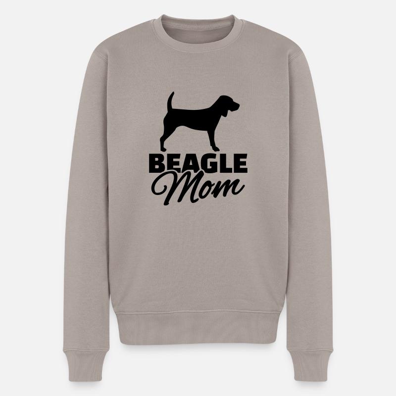 Beagle Mom - Pull Premium bio Homme - taupe