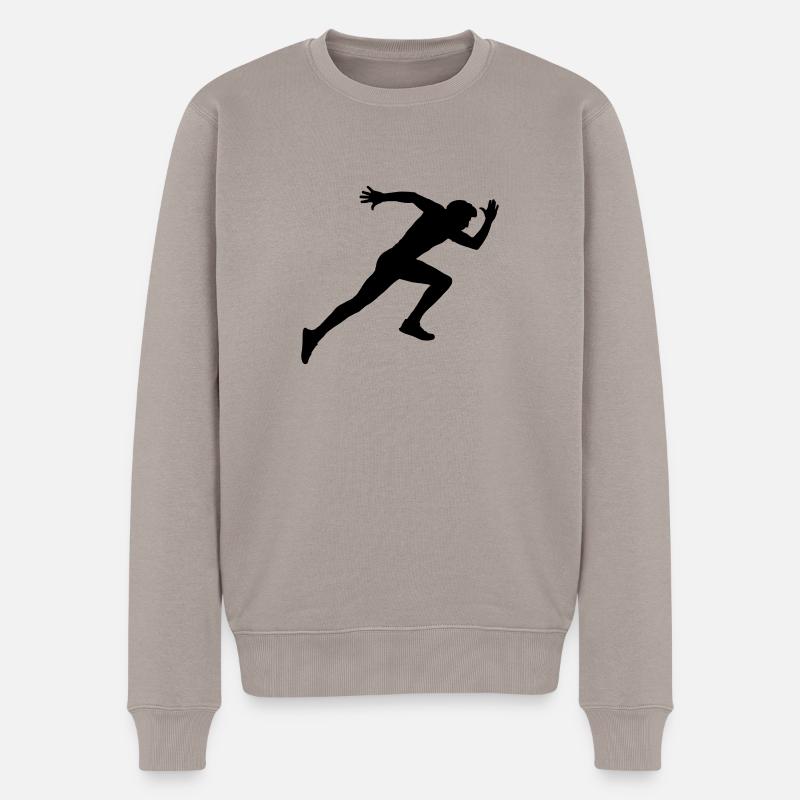 dépêche-toi - Pull Premium bio Homme - taupe