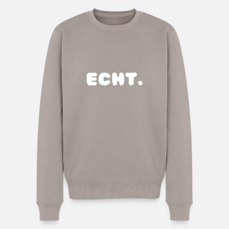 Echt. - Pull Premium bio Homme - taupe