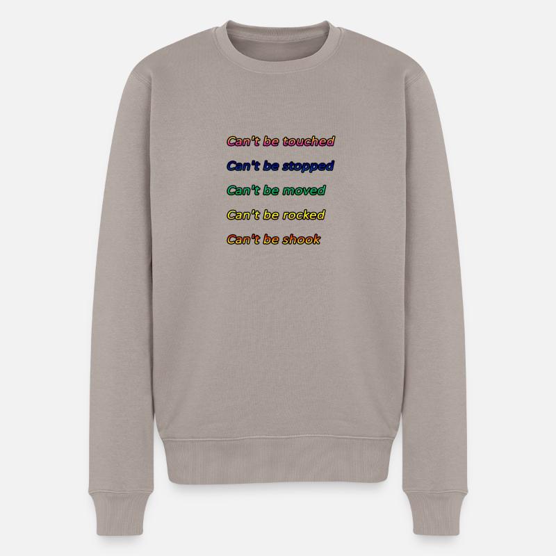 Cant be touched Roy Jones - Pull Premium bio Homme - taupe