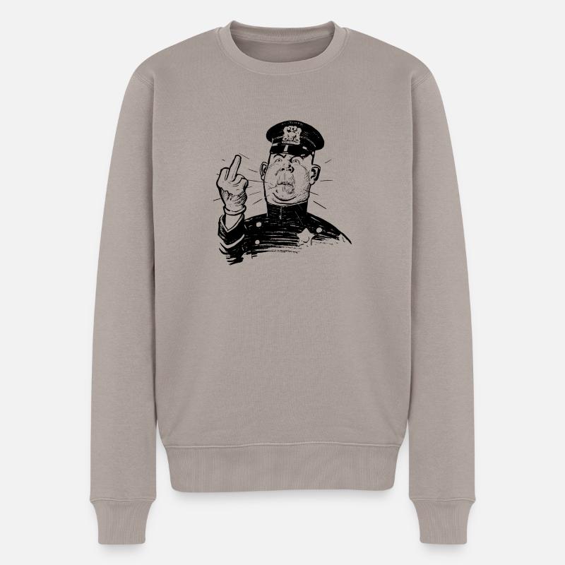 Wütend - Männer Premium Bio Pullover - Taupe