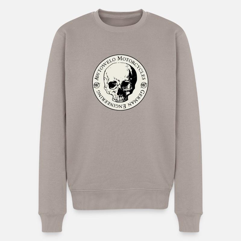 Awtowelo Motorcycles German Engineering - Männer Premium Bio Pullover - Taupe