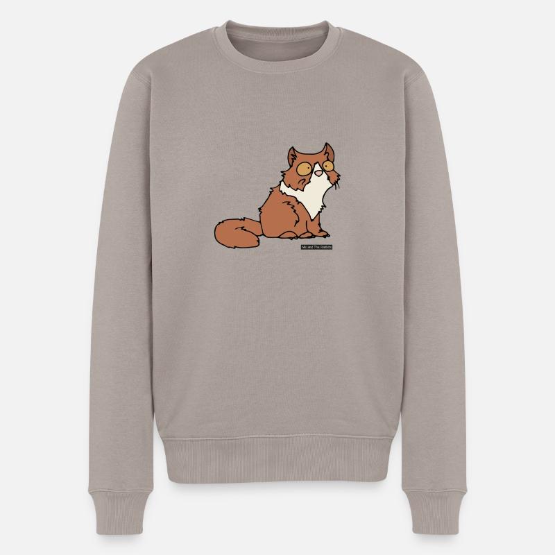 Chat - Persan - Pull Premium bio Homme - taupe